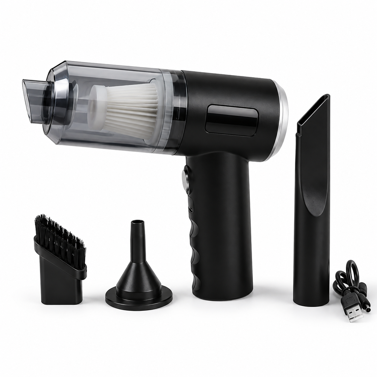 Wireless 3-in-1 Mini Car Vacuum Cleaner